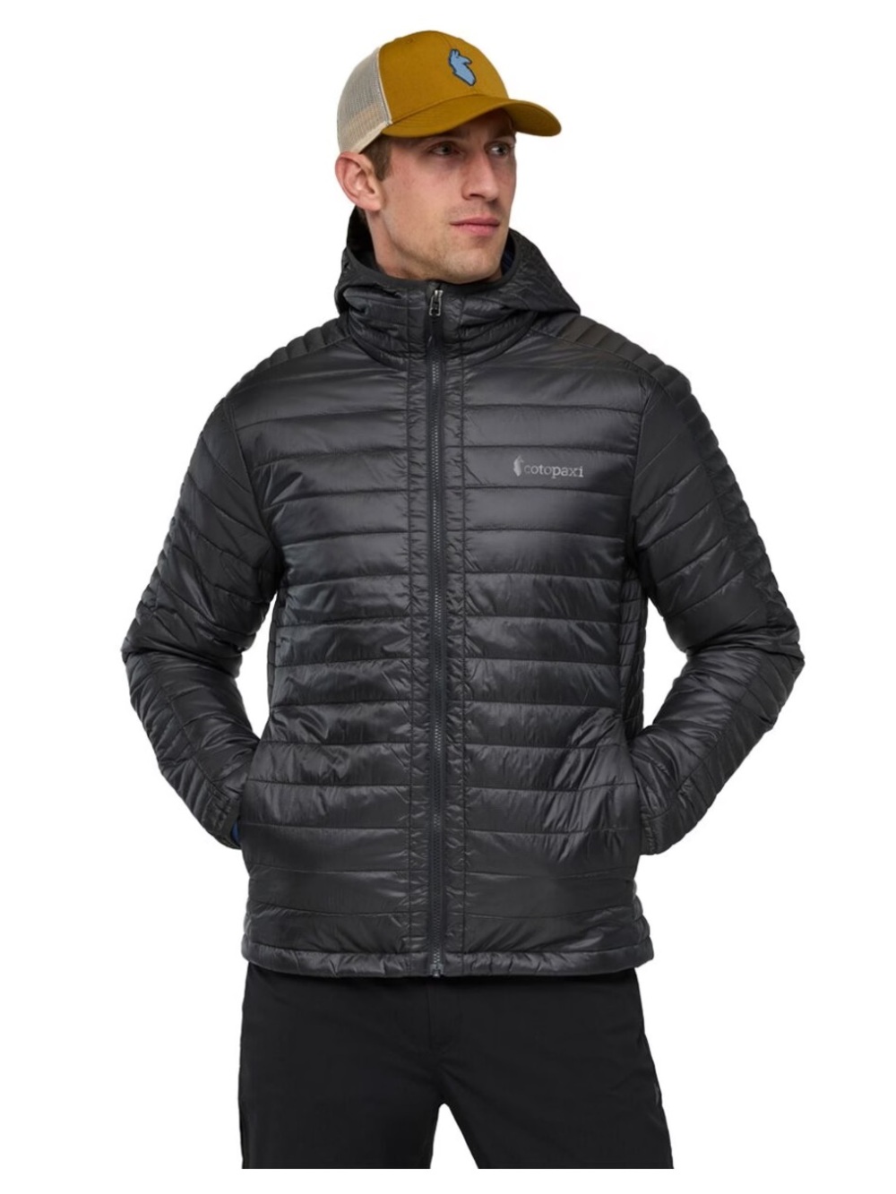Cotopaxi Men's Medium Capa Insulated Hooded Jacket Charcoal Grey NWT Puffer